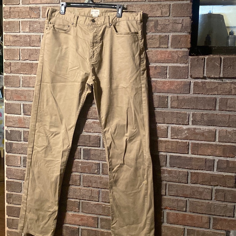 - Dockers straight fit soft 36x 34 khaki pants